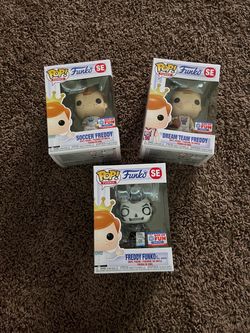 Set of 3 Box of Fun Fundays Freddy Funko Pops Near Mint