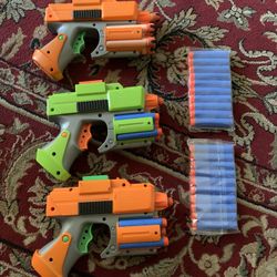 3 NERF GUNS 