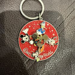 2008 Disney Mickey Mouse Donald Duck Goofy 2008 Spinning Keychain