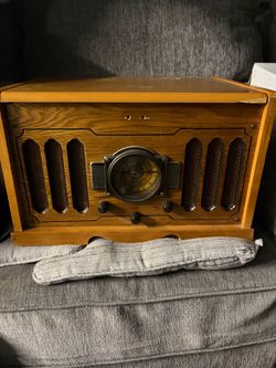 Radio and record player