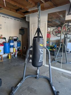 Punching bag with stand