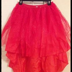 Devil Ladies Sparkles Tutu Skirt Halloween Costume 