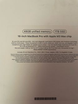 MacBook Pro M3 16”