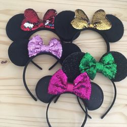 Lot of 5  Disney Minnie Ears Princess Craft Fiesta Girl Party Mickey