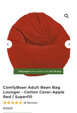 Gorgeous Red bean bag chair