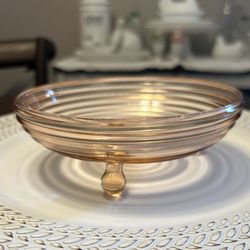 Anchor Hocking Manhattan Bowl Pink Depression Glass Bowl