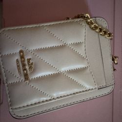 Coach Quilted Zip Card Case