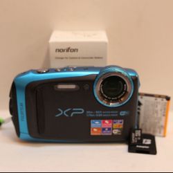 Fujifilm Finepix  XP120 Black/Blue Waterproof Digital Camera |16 Mega Pixels