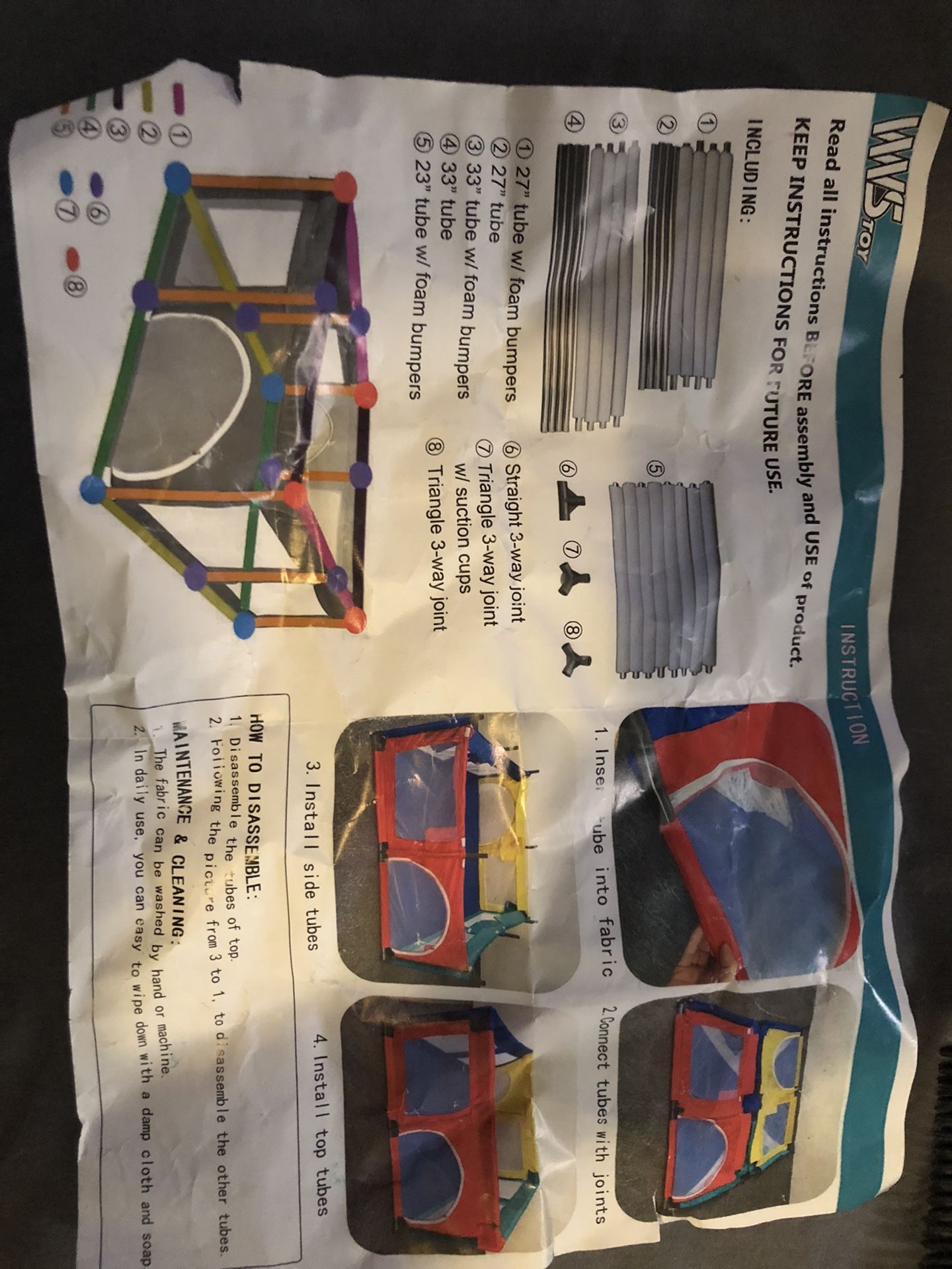 Toddler Playpen Used 1 Time Just Set Up