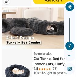 Cat Tunnel Bed 