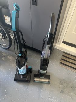2 Bussel Vacuum And Bissel Floor Cleaner