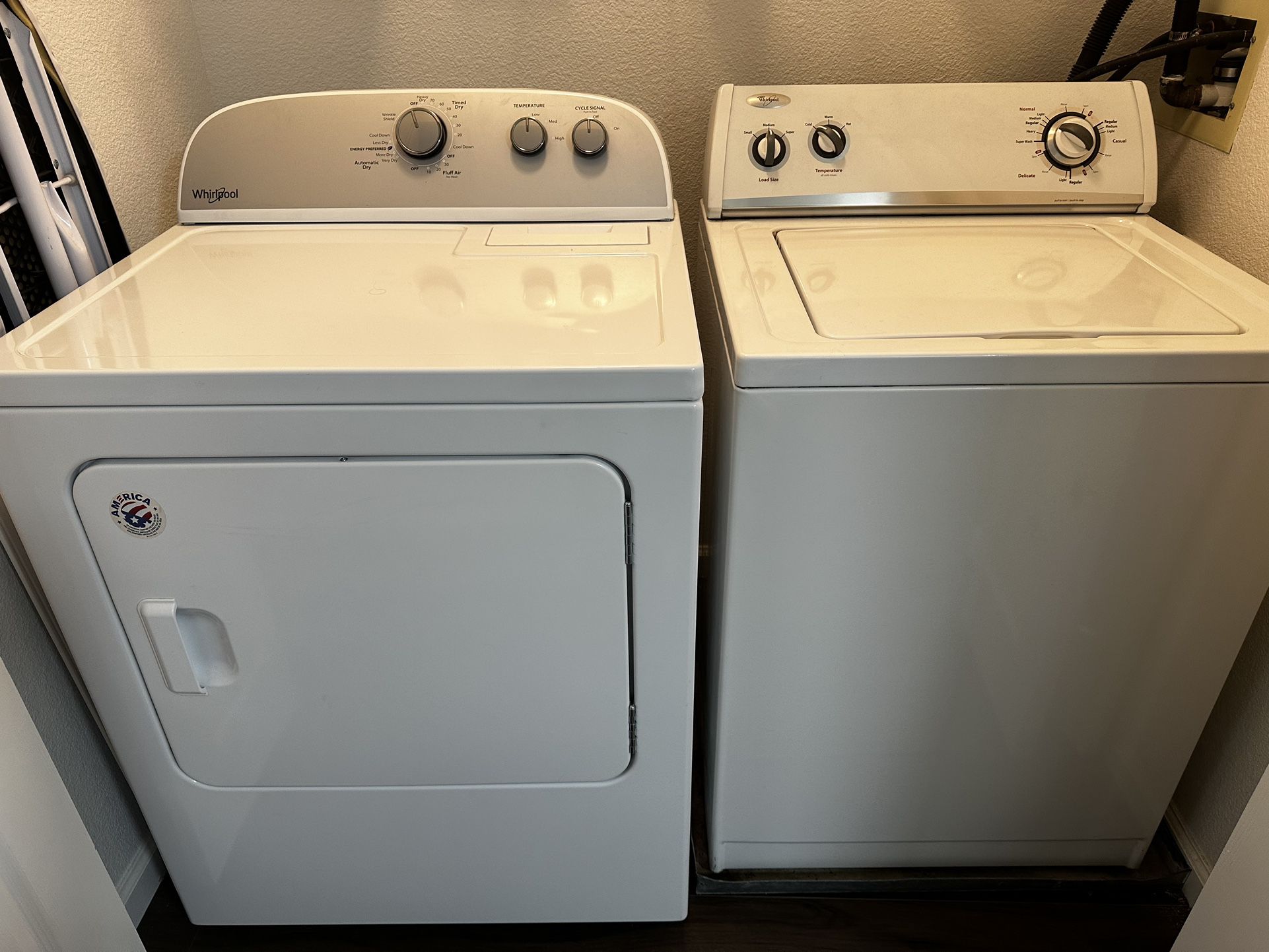 Top Load Washer And Electric Dryer 