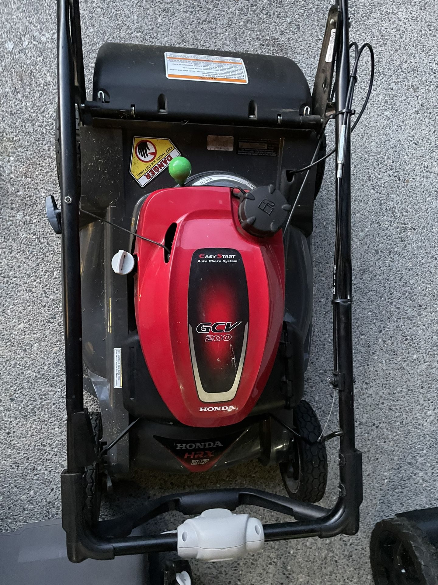Honda HRX 217 GCV 200 Self Propelled Mower