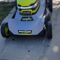 RYOBI 40V HP Brushless 21 in. Cordless Battery Walk Behind Dual-Blade Self-Propelled Mower with (1) 6.0 Ah Batteries & Charger