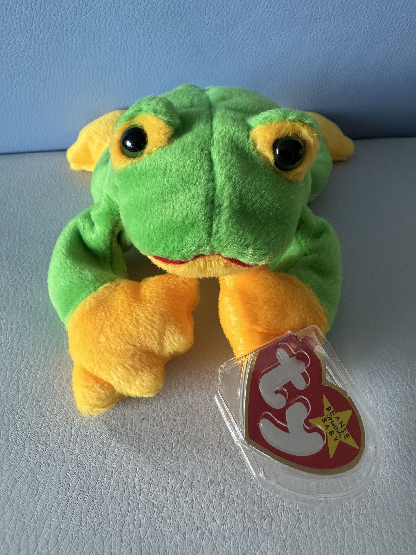 Rare Ty Smoochy the Frog Beanie Baby (Mint Condition)