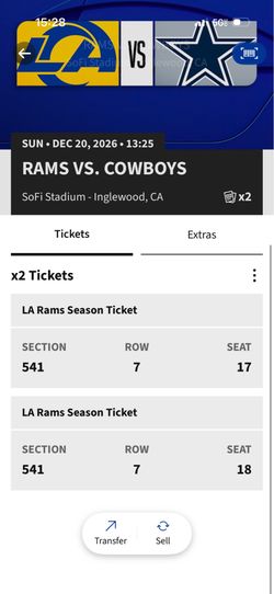Rams vs cowboys