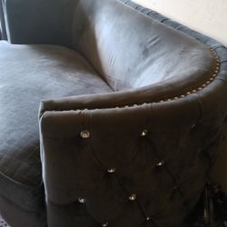 Gray Fairly Used Couch