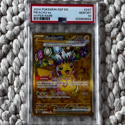 Pokemon Surging Sparks Pikachu #247 PSA 10