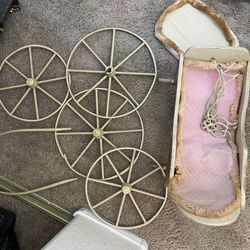 Antique Baby Carriage Wood