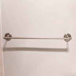 Moen 24 in Towel Bar | Bathroom Accessories | Satin Nickel