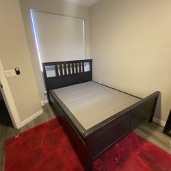 Queen Bed Frame & Foundation/ Box Spring