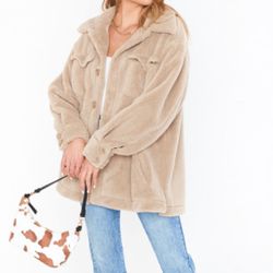 NWOT Show me your Mumu Whistler Shirt Jacket $198 