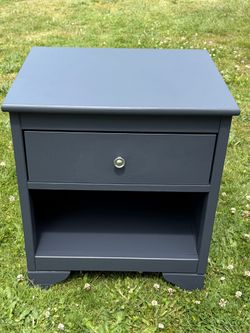 Gray nightstand
