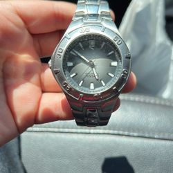 Silver Fossil Watch