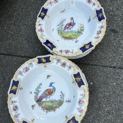 1763 English Chelsea Soft Paste Porcelain Bird Mecklenberg-Strelitz Type Plate