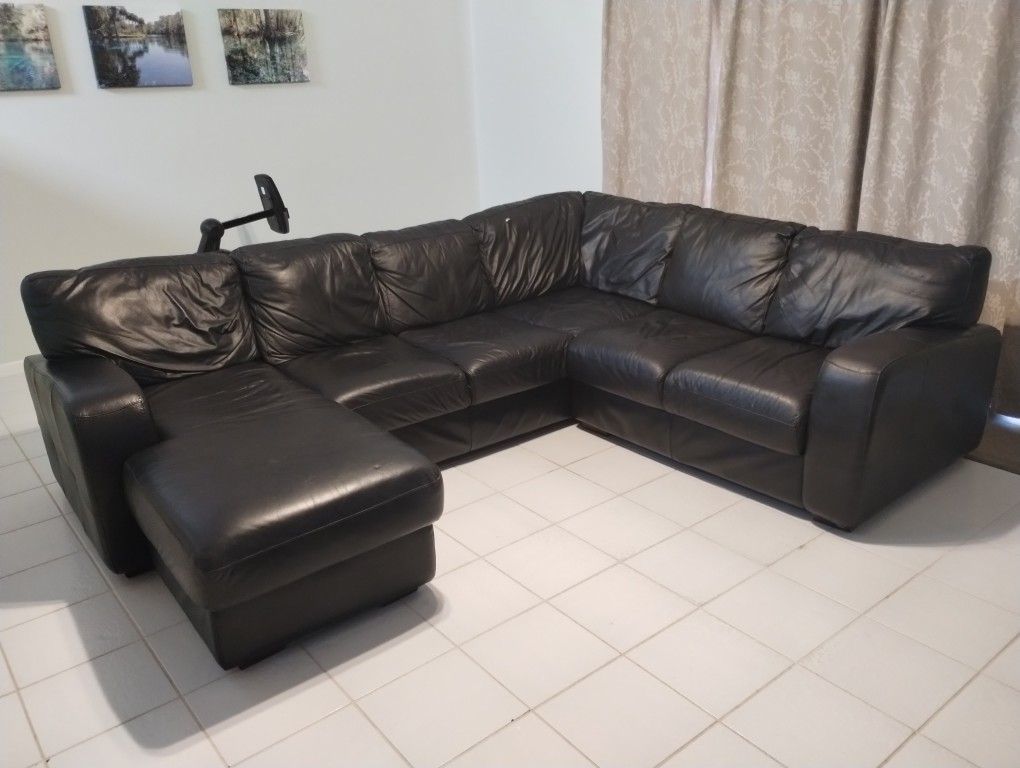 Leather Sectional