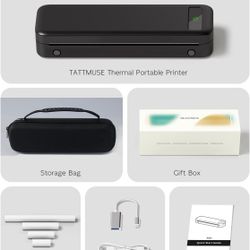 Portable Inkless Thermal Printer