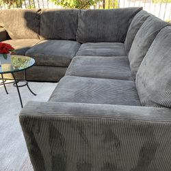 Nice 2 Piece Grey Sectional