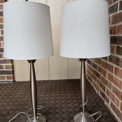 Quoizel Table Lamps Stainless Steel 36” Tall