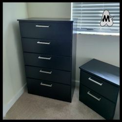 NEW TALL CHEST WITH A NIGHT STAND 😊 ASSEMBLED