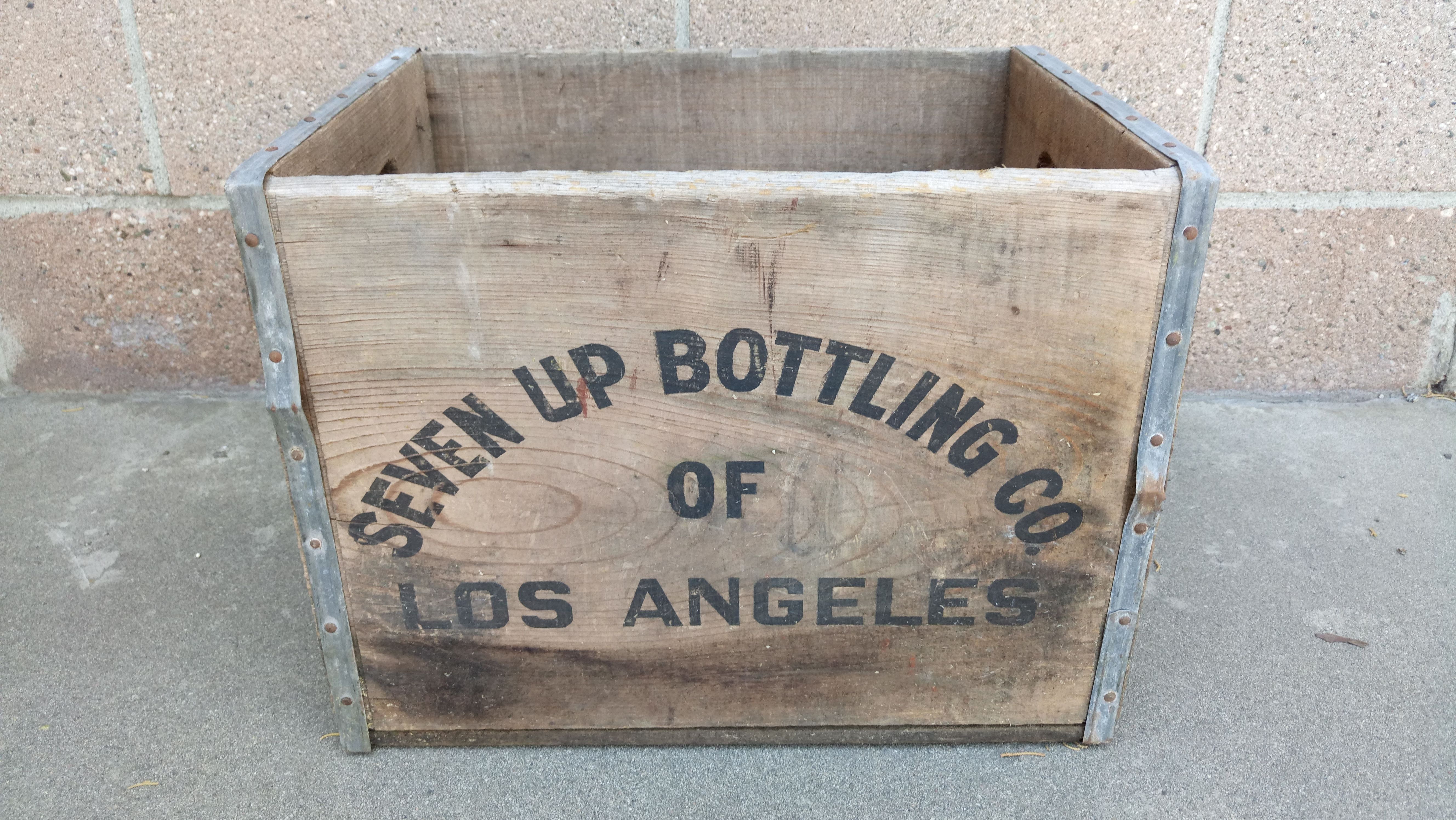 7up Vintage Wooden Crate
