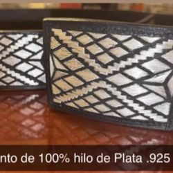Nuevo Cinto De Pita Plata .925 Size 36