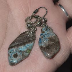 Clip On Stone Earrings