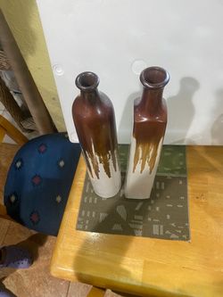 Brown & White Decoration Vase