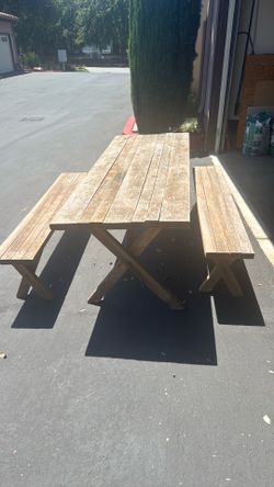 Redwood Picnic Table