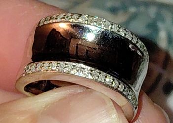 Beautiful diamond sterling silver Ring