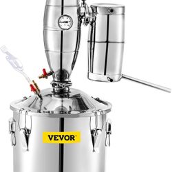VEVOR  Still 13.2Gal/50L Distiller With Ceramic Balls for Purer Distillery Kit for With Brewing Kit for DIY Whisky Wine Br