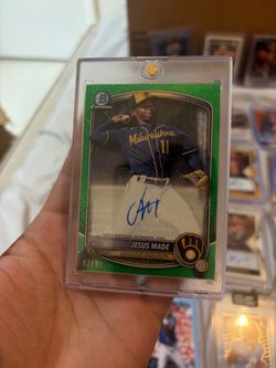 2025 Bowman Chrome Jesus Made Green Mojo Auto /99
