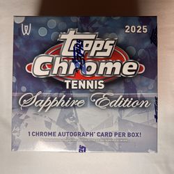 Topps chrome sapphire tennis hobby box 2025