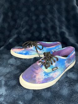 Vans Off The Wall Cosmic Galaxy Low Tops Size 4.5 Mens / 6 Womens