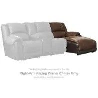Ashley Furniture Nantahala - Coffee Raf Corner Chaise SKU 50-30217 RIGHT ARM FACING CHAISE ONLY