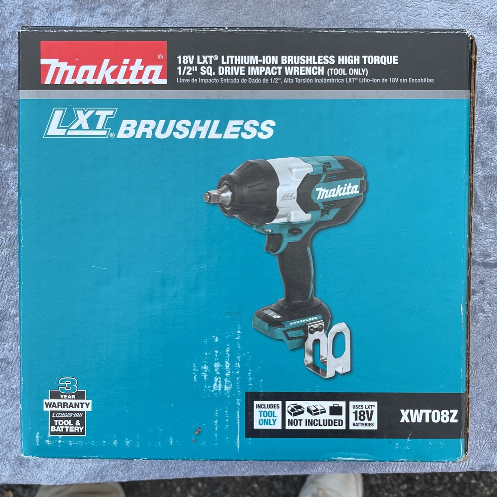 Makita 18v Brushless High Torque 1/2” Sq. Drive Impact Wrench