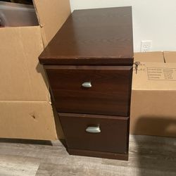 2 Drawers File Cabinet With Lock 