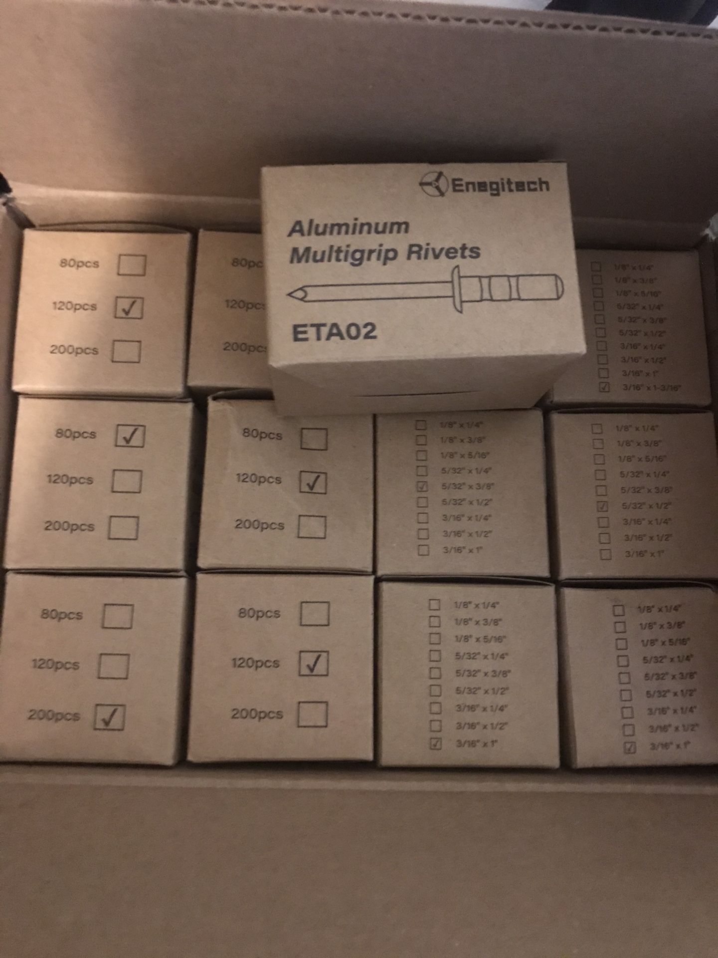 Aluminum Pop Rivets Open End Blind Rivets Bulk