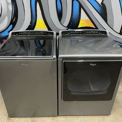 Gray Washer And Dryer Whirlpool 