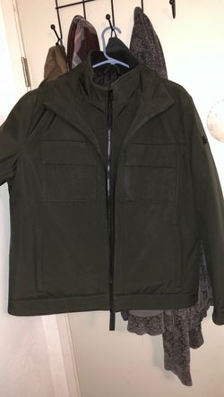 Olive Green Full-Zip Field Jacket Michael Kors